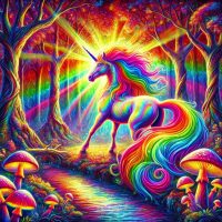 psychedelic_unicorn_forest